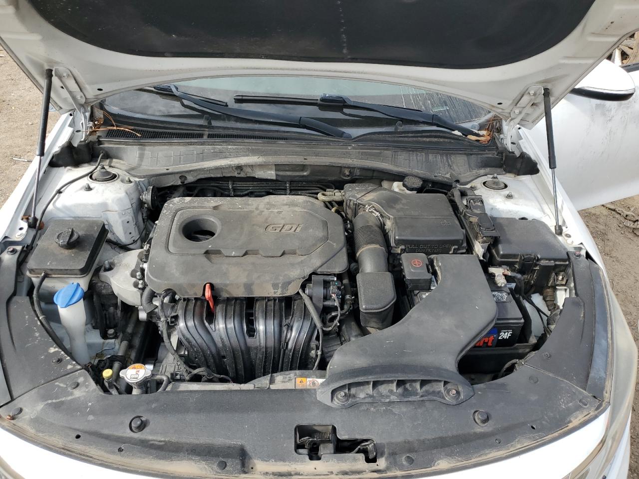 2016 KIA Optima VIN 5XXGU4L3XGG092615 Copart auction photo, all over damage thumbnail 11