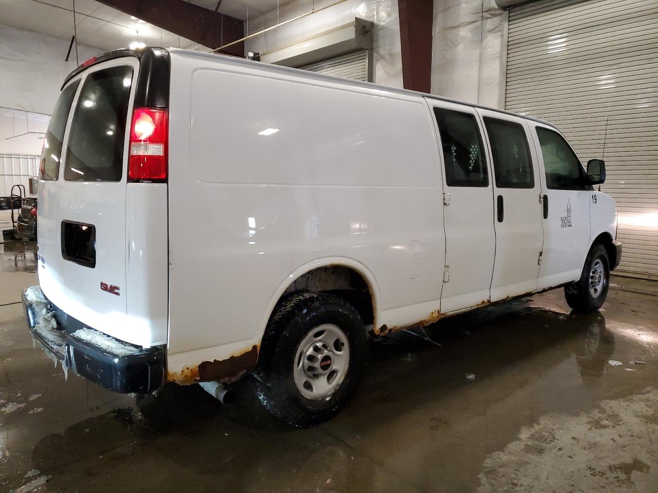 2012 GMC Savana VIN 1GTW7GCG6C1112016 Copart auction photo, side damage thumbnail 3