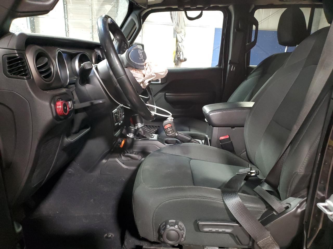 2020 Jeep Wrangler VIN 1C4HJXDG7LW216512 Copart auction photo, side / front end damage thumbnail 7