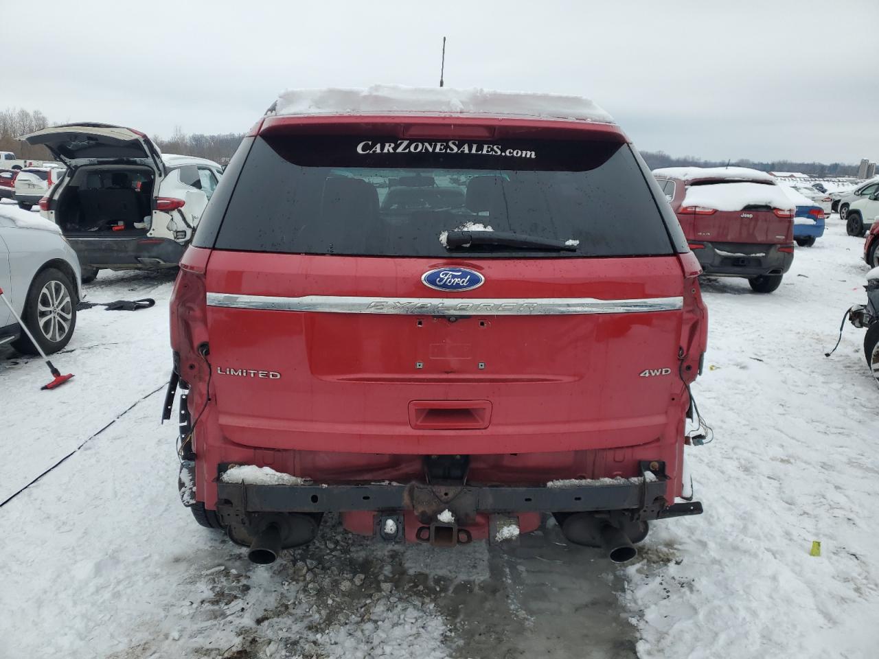 2011 Ford Explorer VIN 1FMHK8F80BGA43073 Copart auction photo, rear end / side damage thumbnail 6