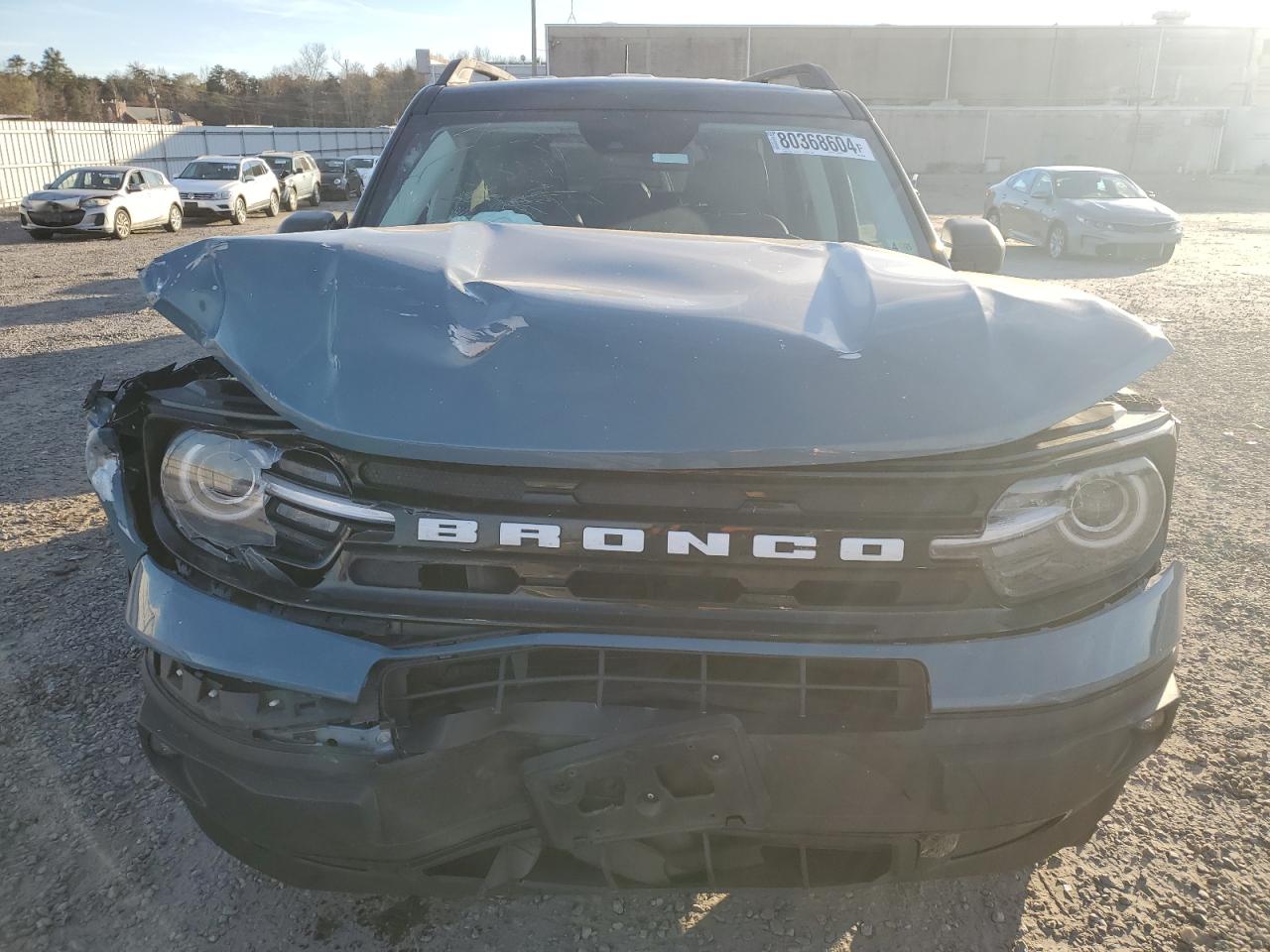 2021 Ford Bronco VIN 3FMCR9C68MRA34728 Copart auction photo, front end / minor dent/scratches damage thumbnail 5