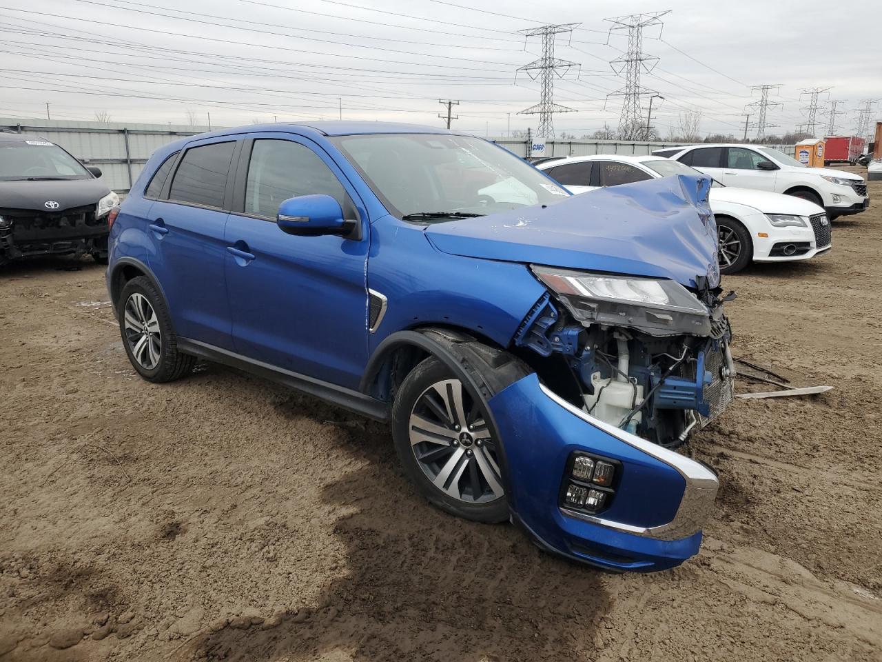 2021 Mitsubishi Outlander VIN JA4APVAUXMU011126 Copart auction photo, front end damage thumbnail 4