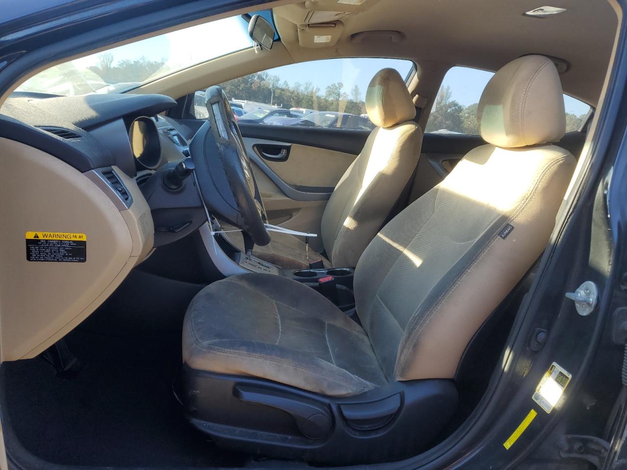 2013 Hyundai Elantra VIN 5NPDH4AE1DH395357 Copart auction photo, side damage thumbnail 7