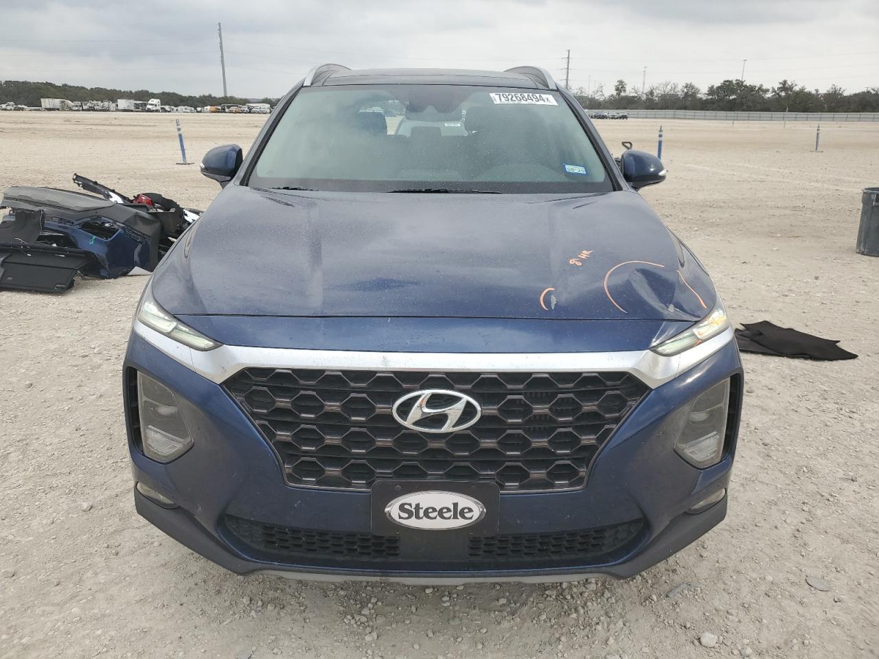 2019 Hyundai Santa Fe VIN 5NMS53AA4KH012867 Copart auction photo, rear end / minor dent/scratches damage thumbnail 5