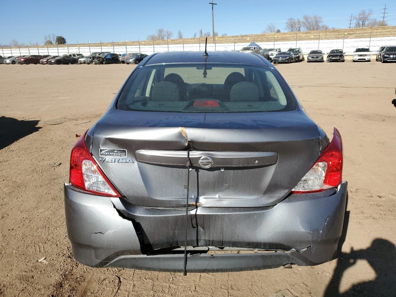 2017 Nissan Versa VIN 3N1CN7AP4HL835782 Copart auction photo, rear end / front end damage thumbnail 6
