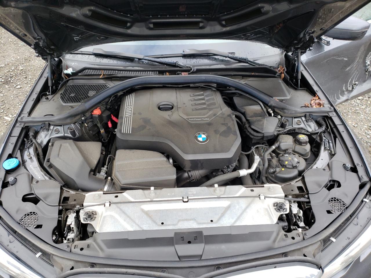 2020 BMW 3er VIN 3MW5R7J03L8B24287 Copart auction photo, side damage thumbnail 11