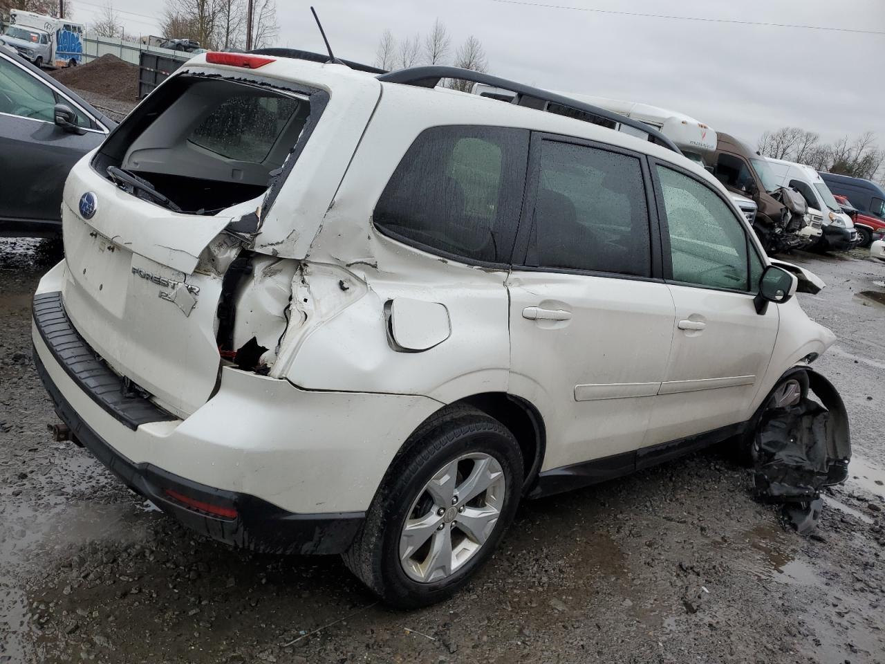 2015 Subaru Forester VIN JF2SJADC4FH469393 Copart auction photo, rear end / front end damage thumbnail 3