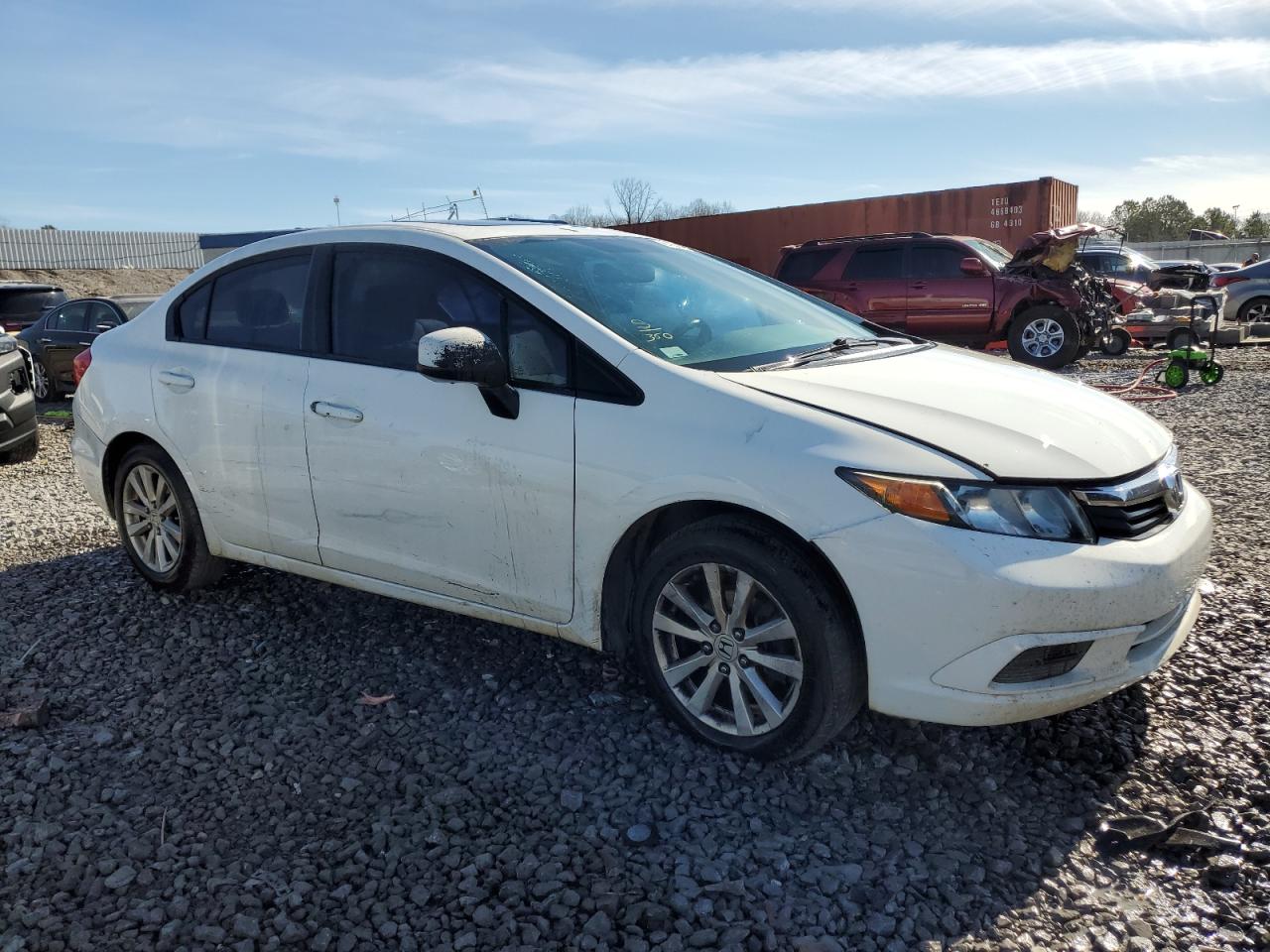 2012 Honda Civic VIN 2HGFB2F88CH521479 Copart auction photo, front end damage thumbnail 4