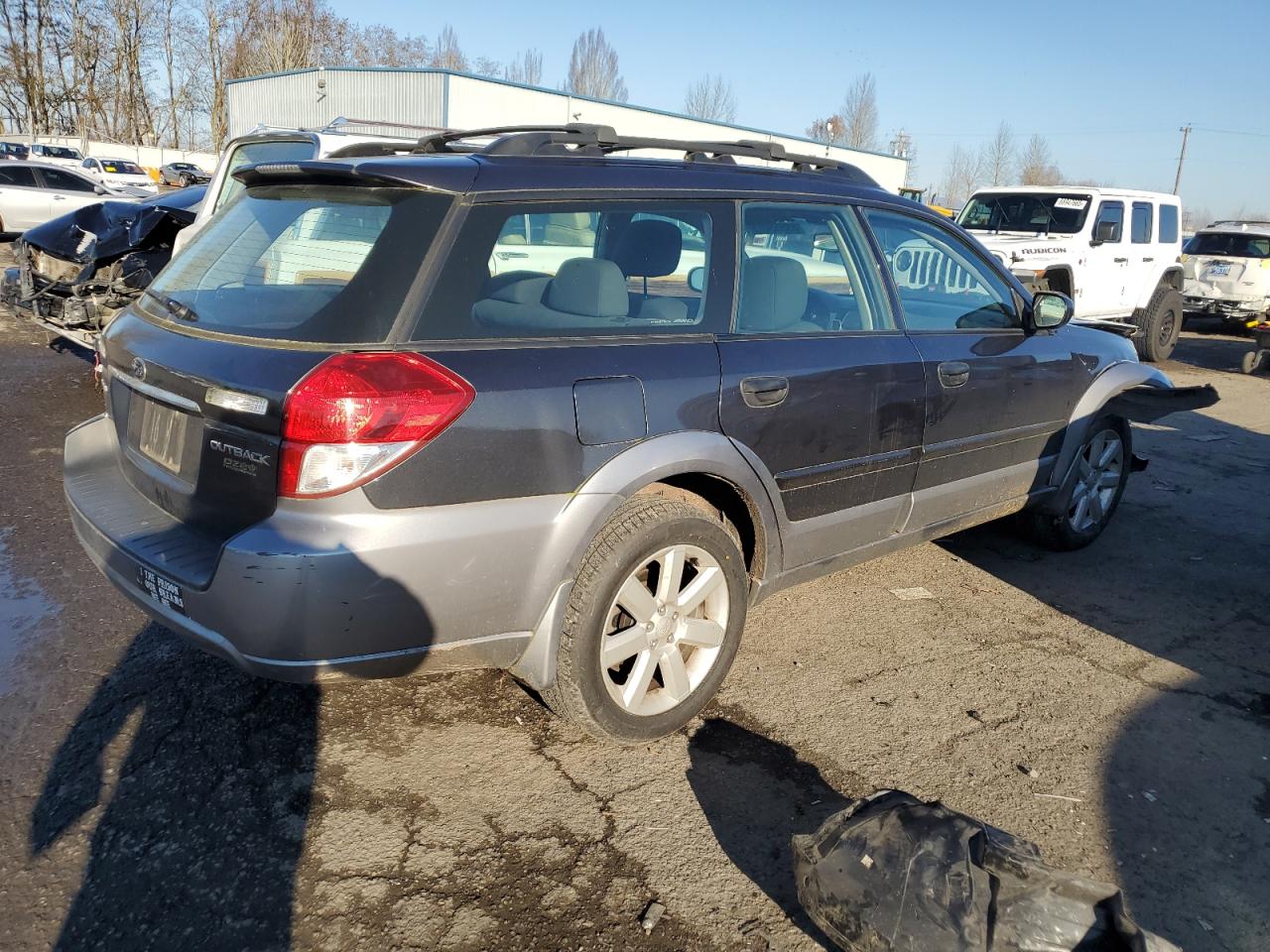 2009 Subaru Outback VIN 4S4BP61C097339387 Copart auction photo, front end / side damage thumbnail 3