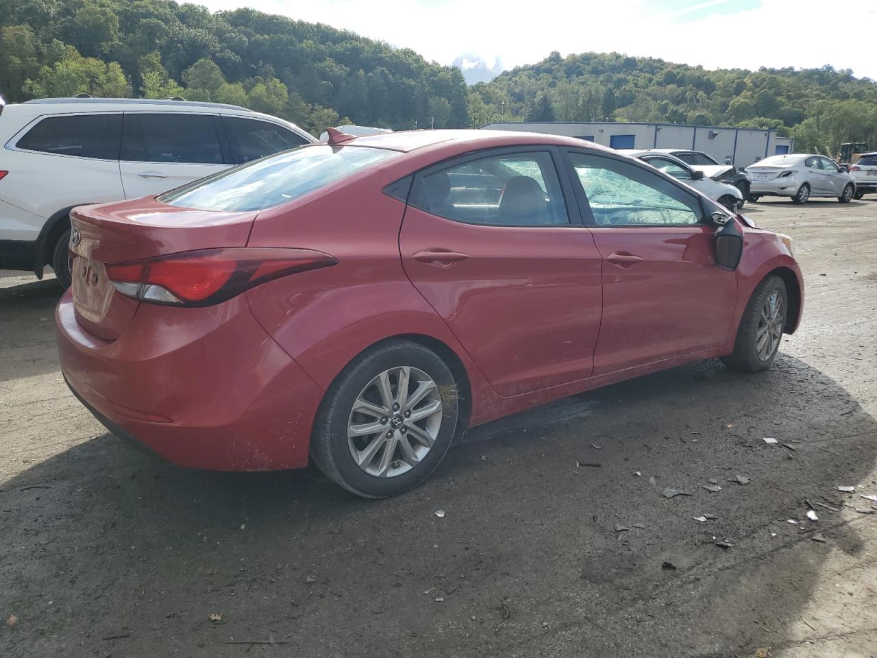 2015 Hyundai Elantra VIN KMHDH4AE1FU281167 Copart auction photo, all over damage thumbnail 3
