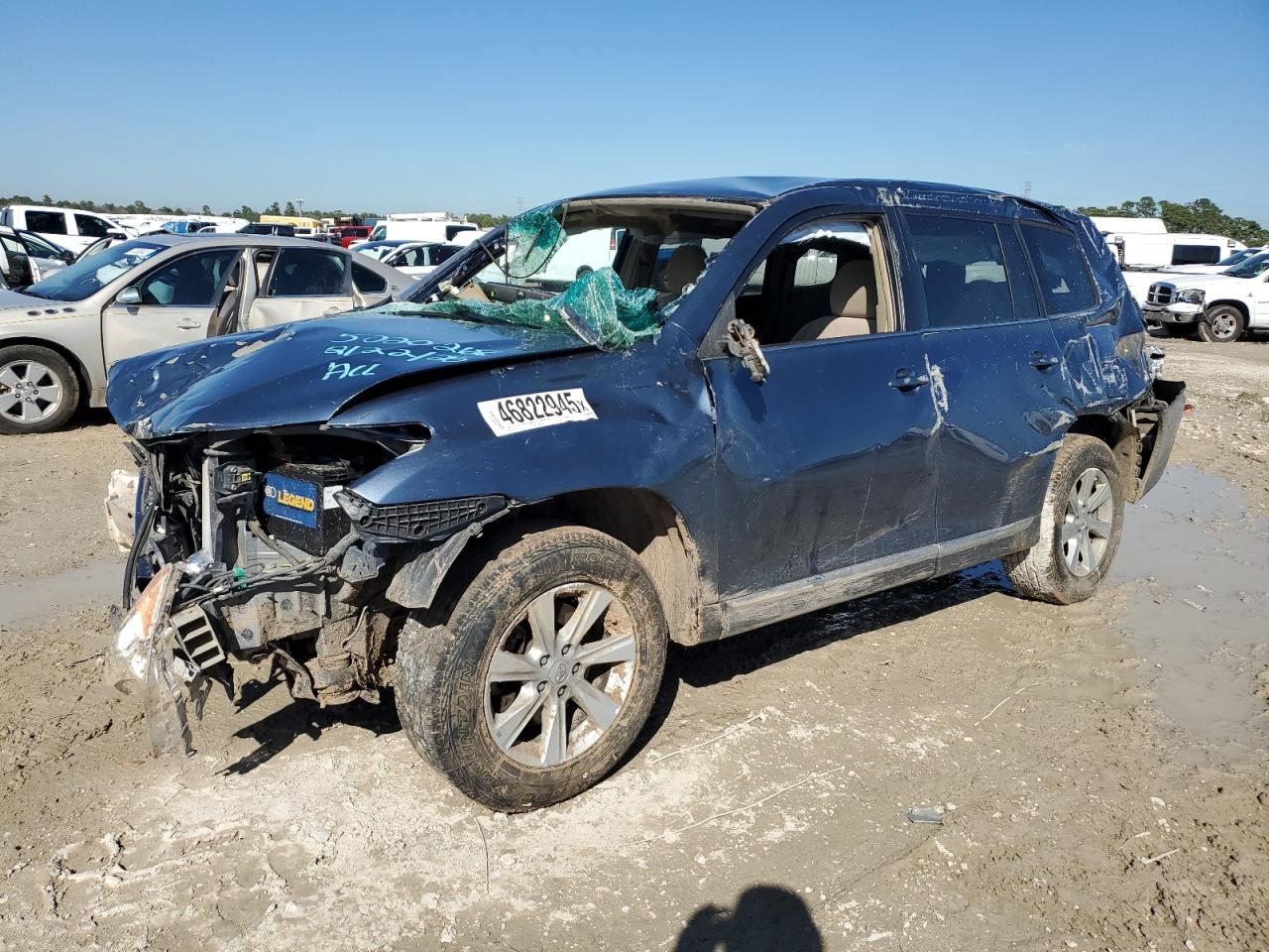 2013 Toyota Highlander VIN 5TDZA3EH1DS044631