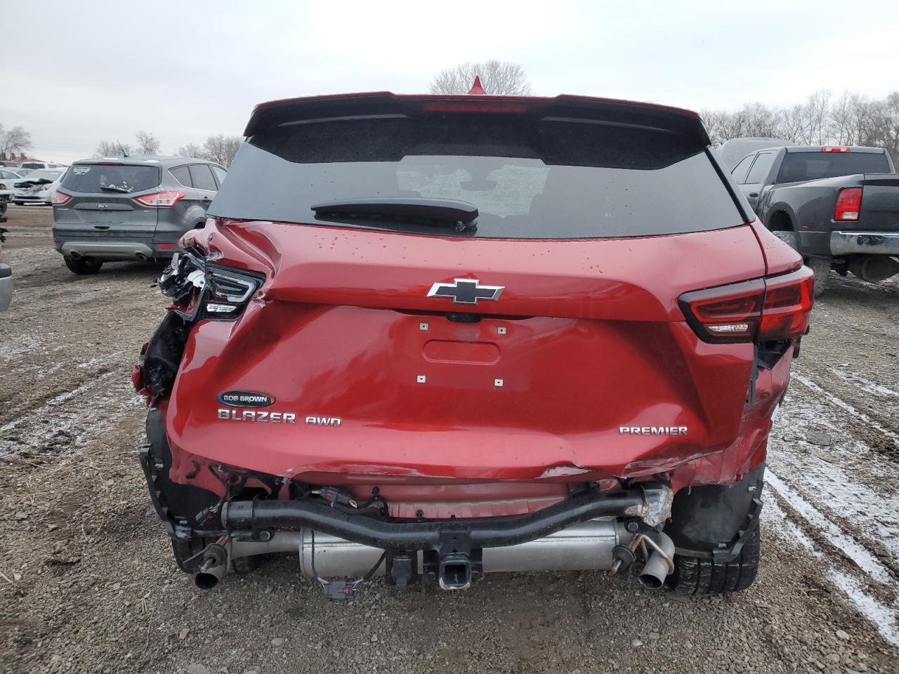 2023 Chevrolet Blazer VIN 3GNKBLRS6PS189675 Copart auction photo, all over damage thumbnail 6
