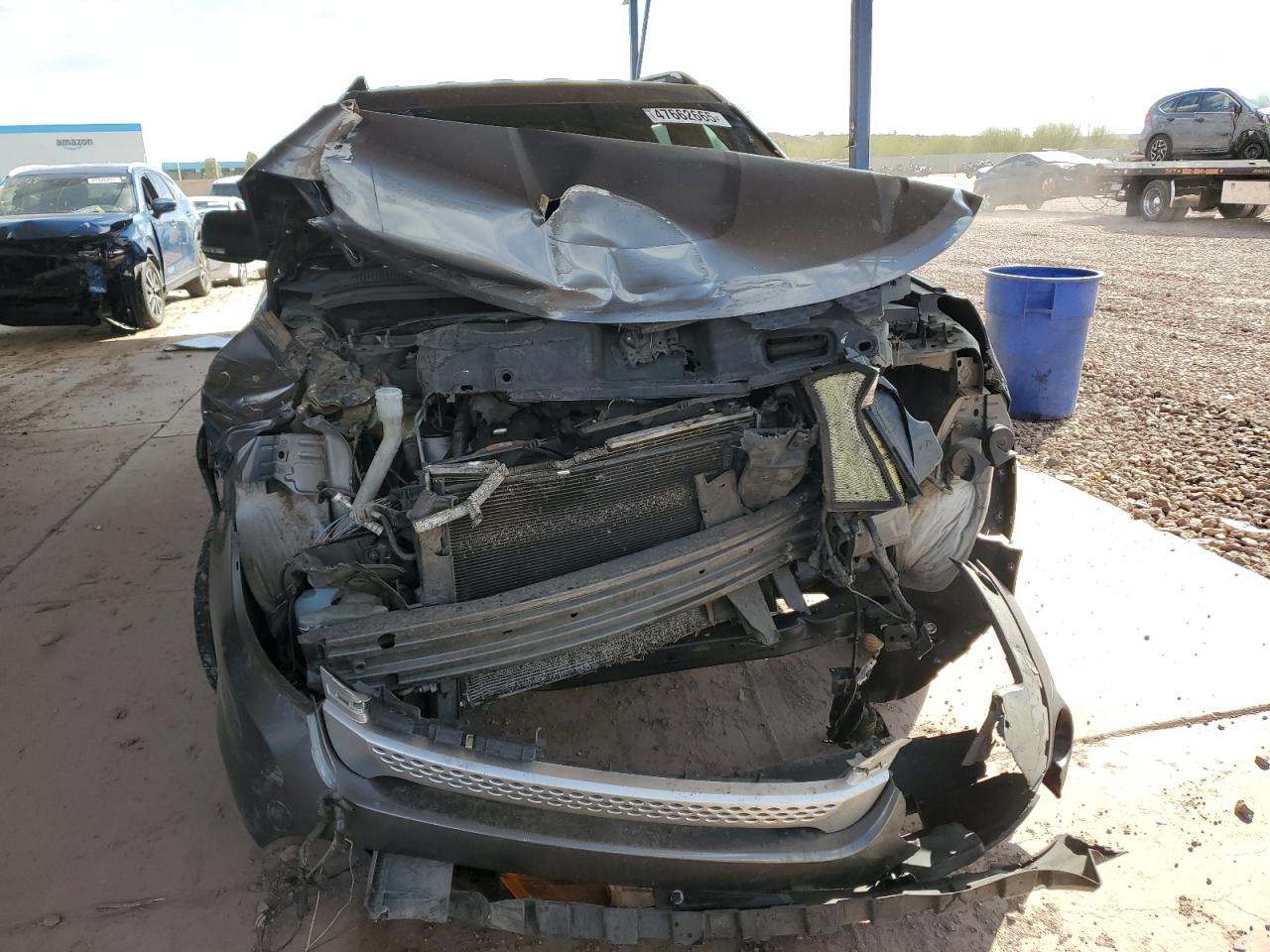 2013 Ford Explorer VIN 1FM5K8D82DGA93482 Copart auction photo, front end / side damage thumbnail 5