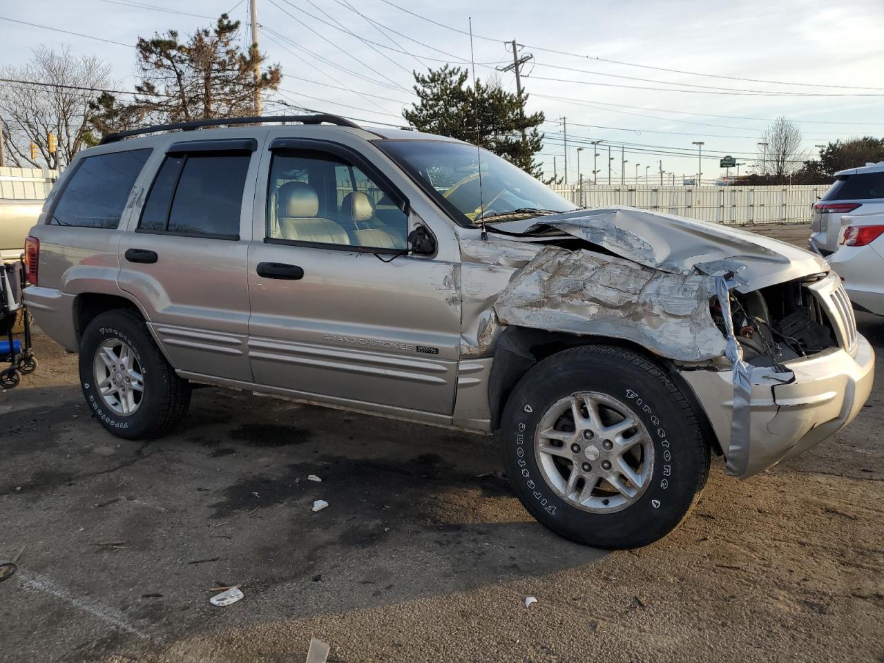 2004 Jeep Grand Cherokee VIN 1J4GW48S24C334376 Copart auction photo, front end / side damage thumbnail 4