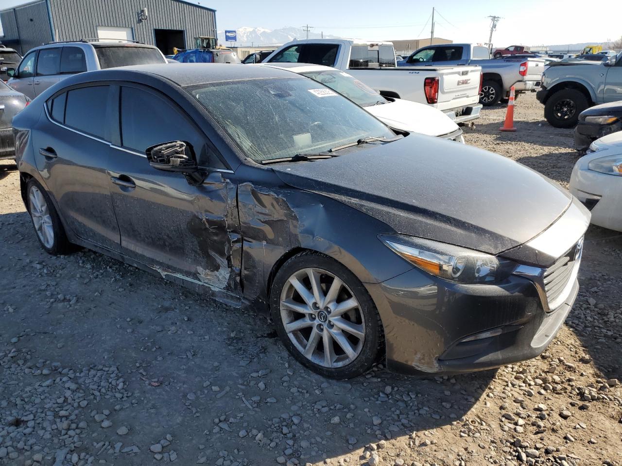 2017 Mazda 3 VIN 3MZBN1V76HM116931 Copart auction photo, all over damage thumbnail 4