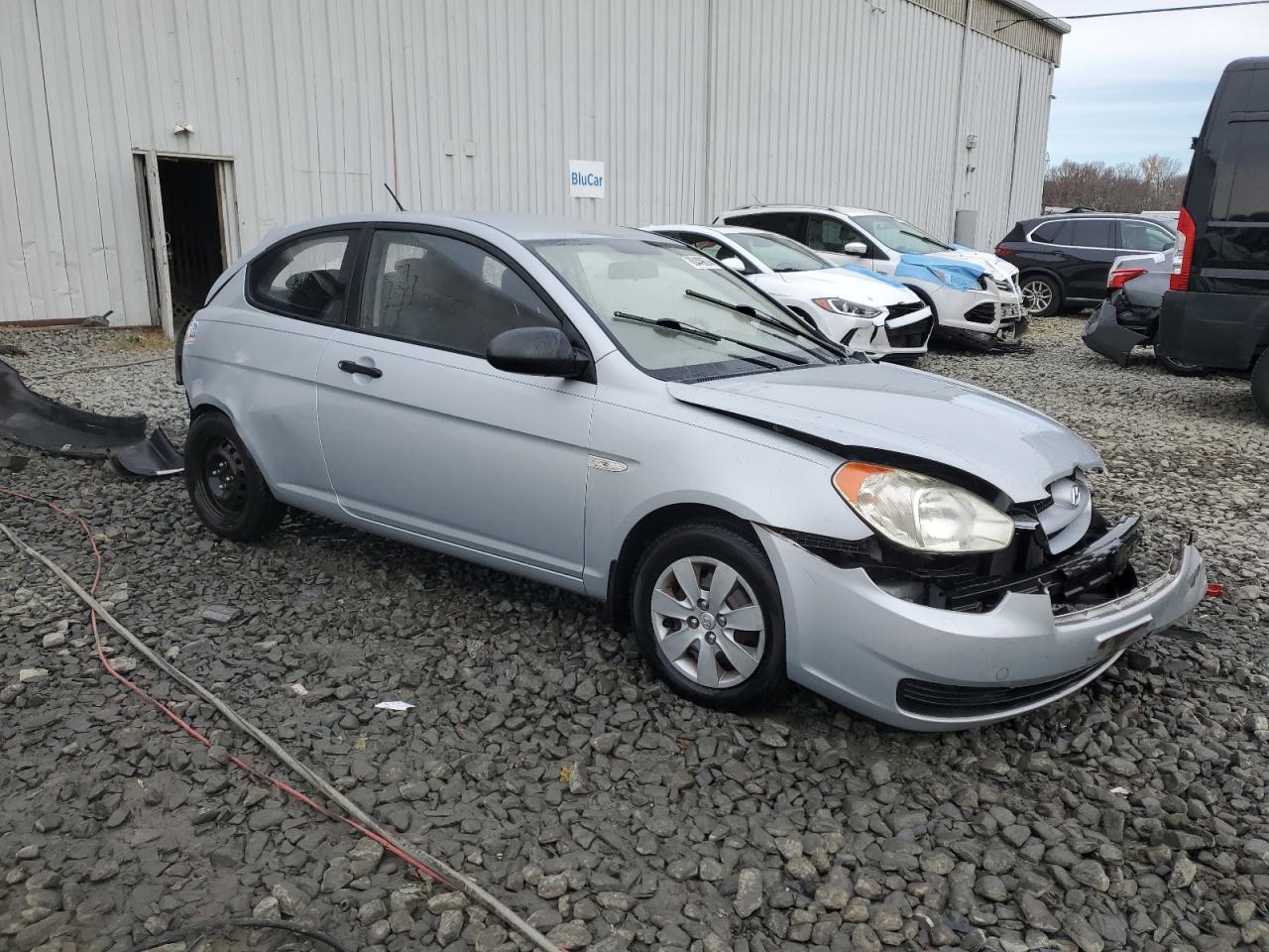 2008 Hyundai Accent VIN KMHCM36C18U063984 Copart auction photo, all over damage thumbnail 4