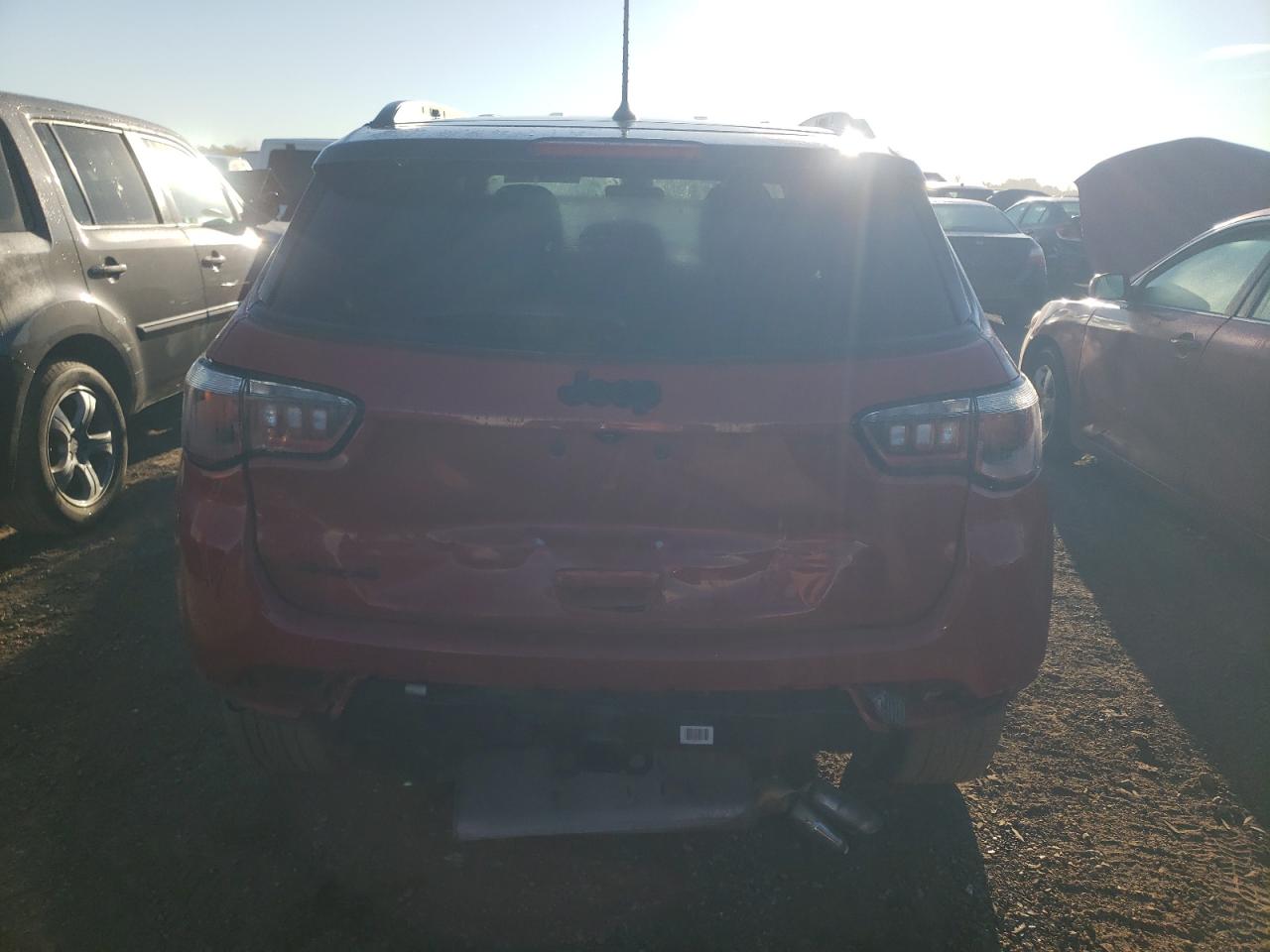 2018 Jeep Compass VIN 3C4NJDBB4JT492528 Copart auction photo, rear end damage thumbnail 6