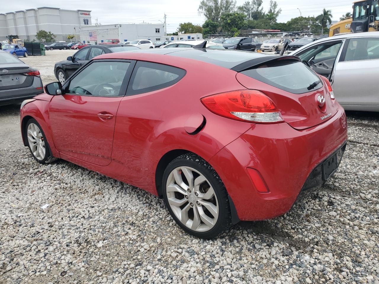 2012 Hyundai Veloster VIN KMHTC6AD1CU064985 Copart auction photo, front end damage thumbnail 2
