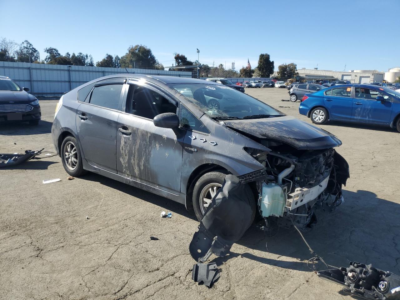 2010 Toyota Prius VIN JTDKN3DUXA1009762 Copart auction photo, all over damage thumbnail 4
