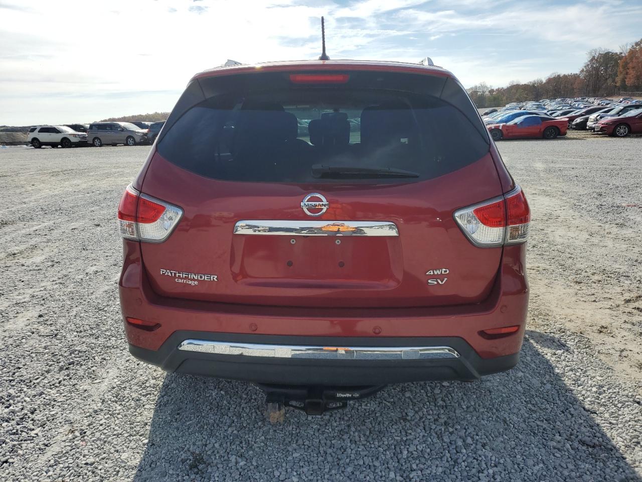 2015 Nissan Pathfinder VIN 5N1AR2MM3FC686363 Copart auction photo, front end / minor dent/scratches damage thumbnail 6