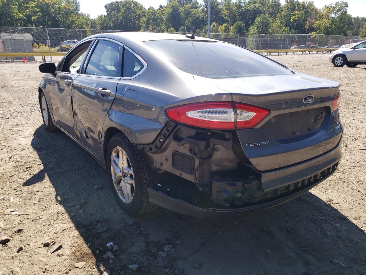 2014 Ford Fusion VIN 3FA6P0HD0ER144058 Copart auction photo, side / front end damage thumbnail 3