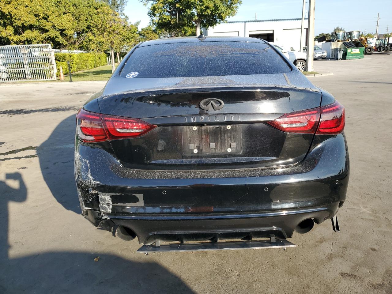 2019 Infiniti Q50 VIN JN1EV7AP8KM542411 Copart auction photo, side / rear end damage thumbnail 6