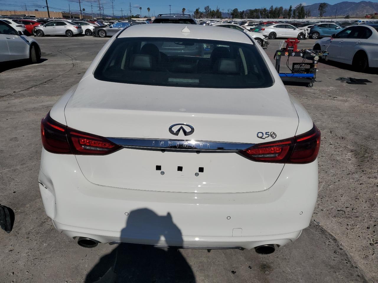 2021 Infiniti Q50 VIN JN1EV7BP6MM703825 Copart auction photo, all over damage thumbnail 6