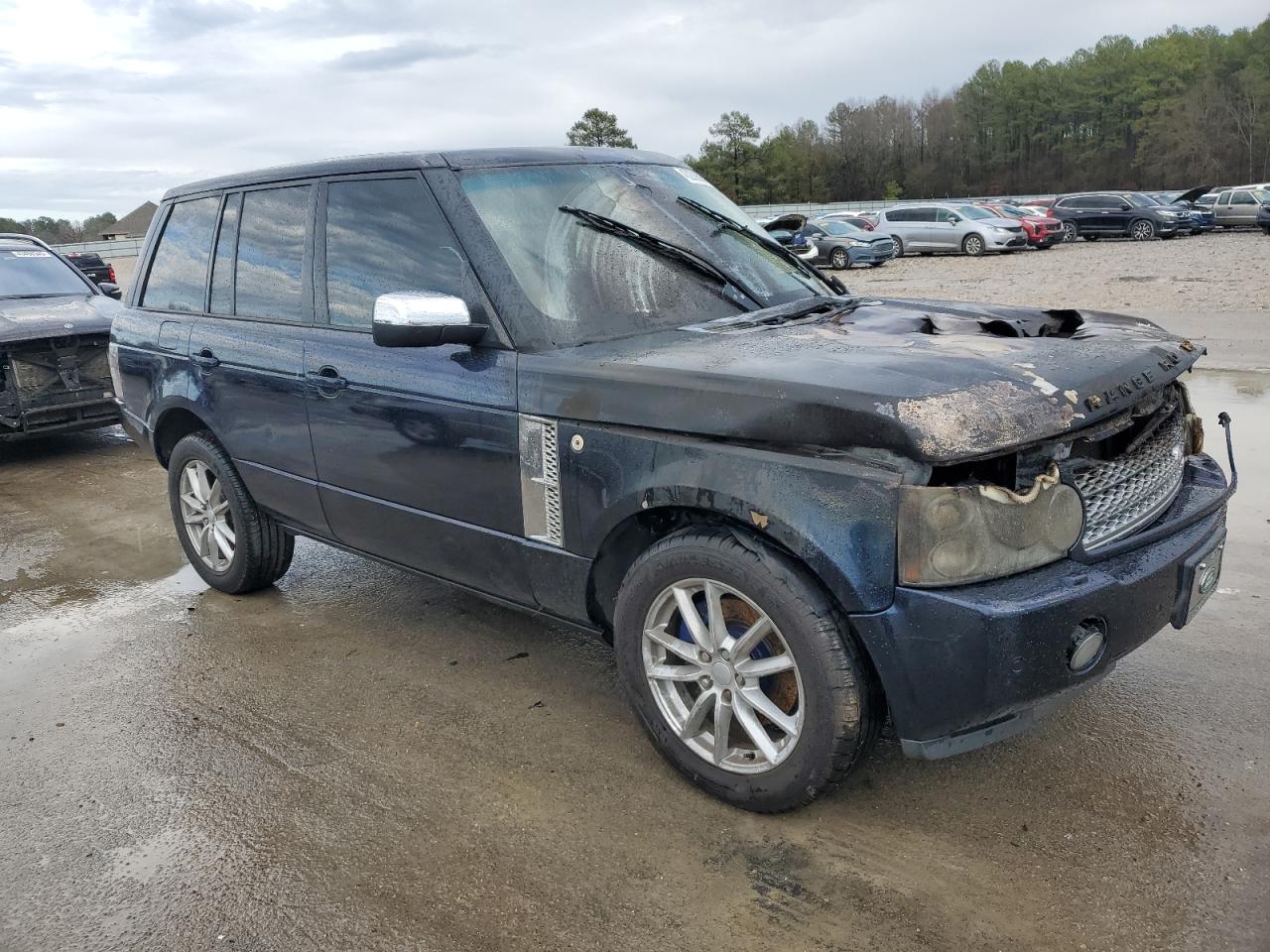 2008 Land Rover Range Rover VIN SALMF15468A293130 Copart auction photo, burn - engine damage thumbnail 4