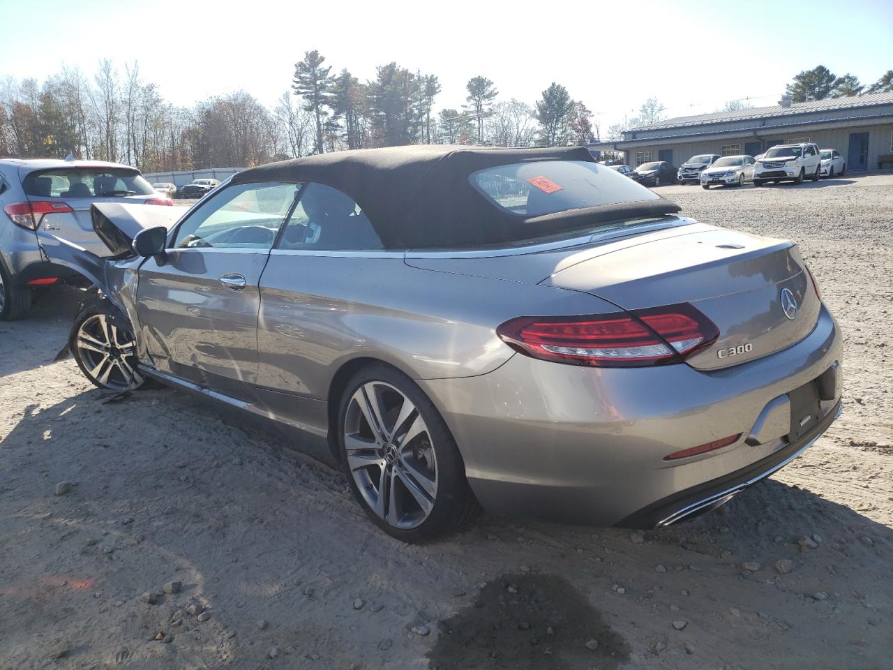 2019 Mercedes-Benz C-klasse VIN WDDWK8DB0KF847749 Copart auction photo, front end / side damage thumbnail 2