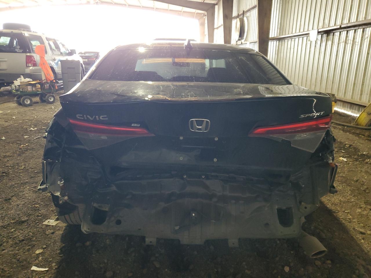 2022 Honda Civic VIN 2HGFE2F59NH567399 Copart auction photo, rear end / minor dent/scratches damage thumbnail 6