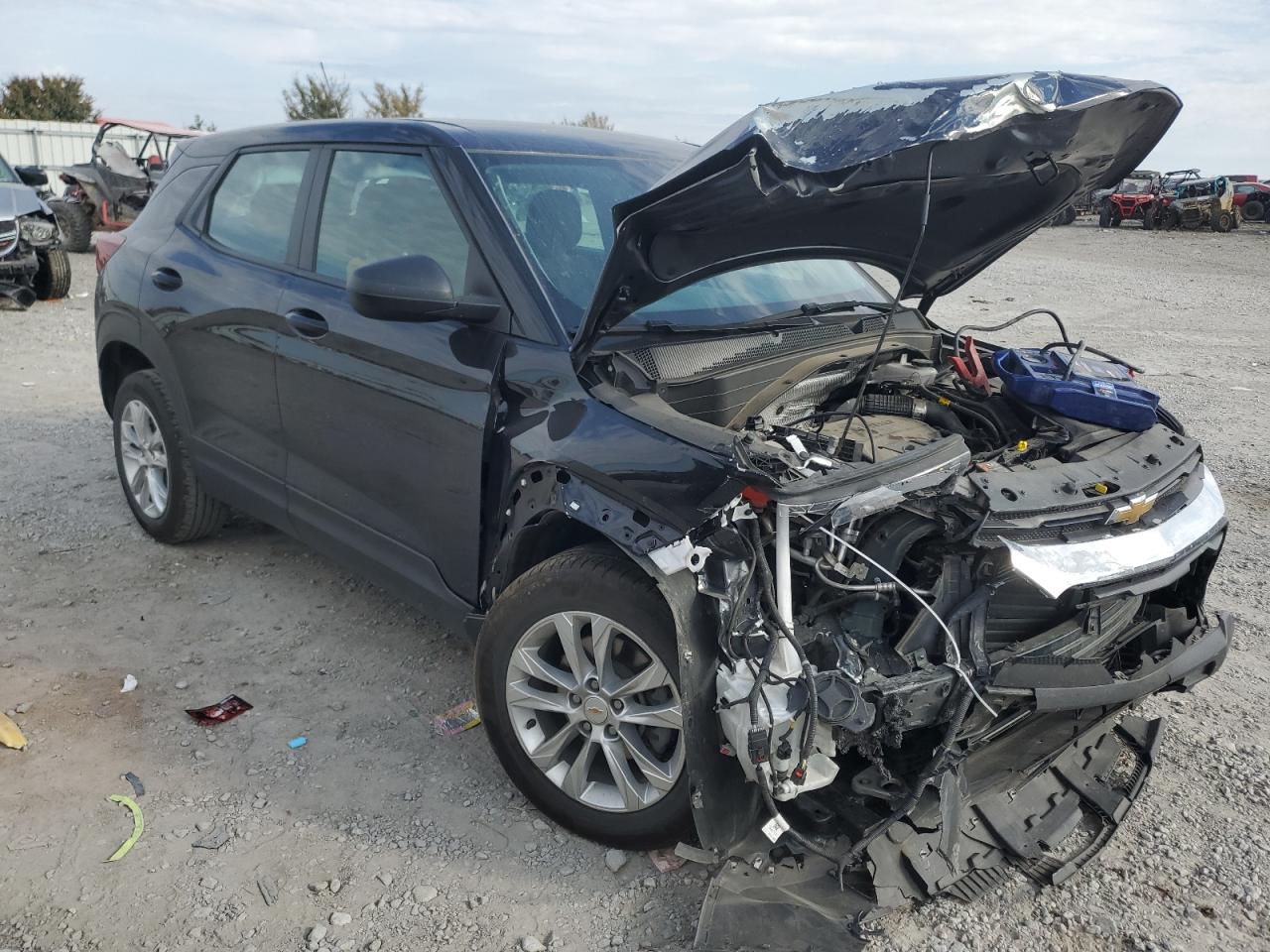 2021 Chevrolet TrailBlazer VIN KL79MMS27MB143617 Copart auction photo, front end damage thumbnail 4