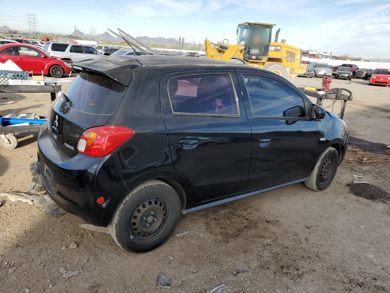 2015 Mitsubishi Mirage VIN ML32A3HJ9FH010124 Copart auction photo, front end / frame damage damage thumbnail 3