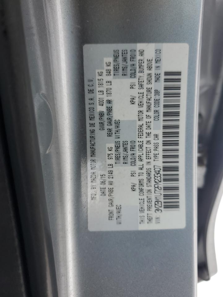 2015 Mazda 3 VIN 3MZBM1U72FM233407 Copart auction photo, rear end / minor dent/scratches damage thumbnail 12