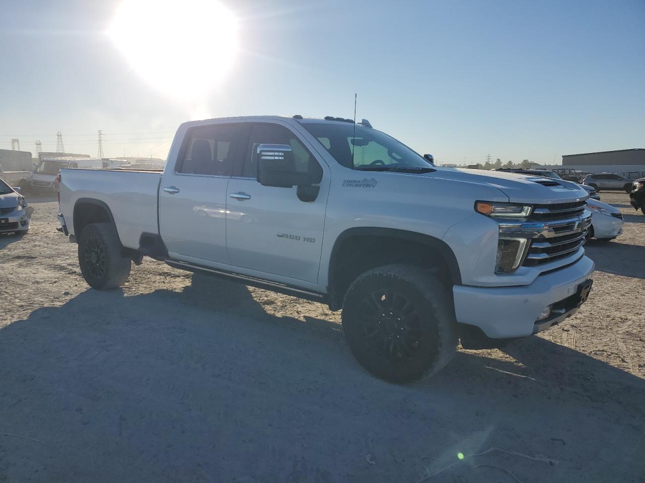 2023 Chevrolet Silverado VIN 1GC4YREY7PF135495 Copart auction photo, vandalism / missing/altered vin damage thumbnail 4
