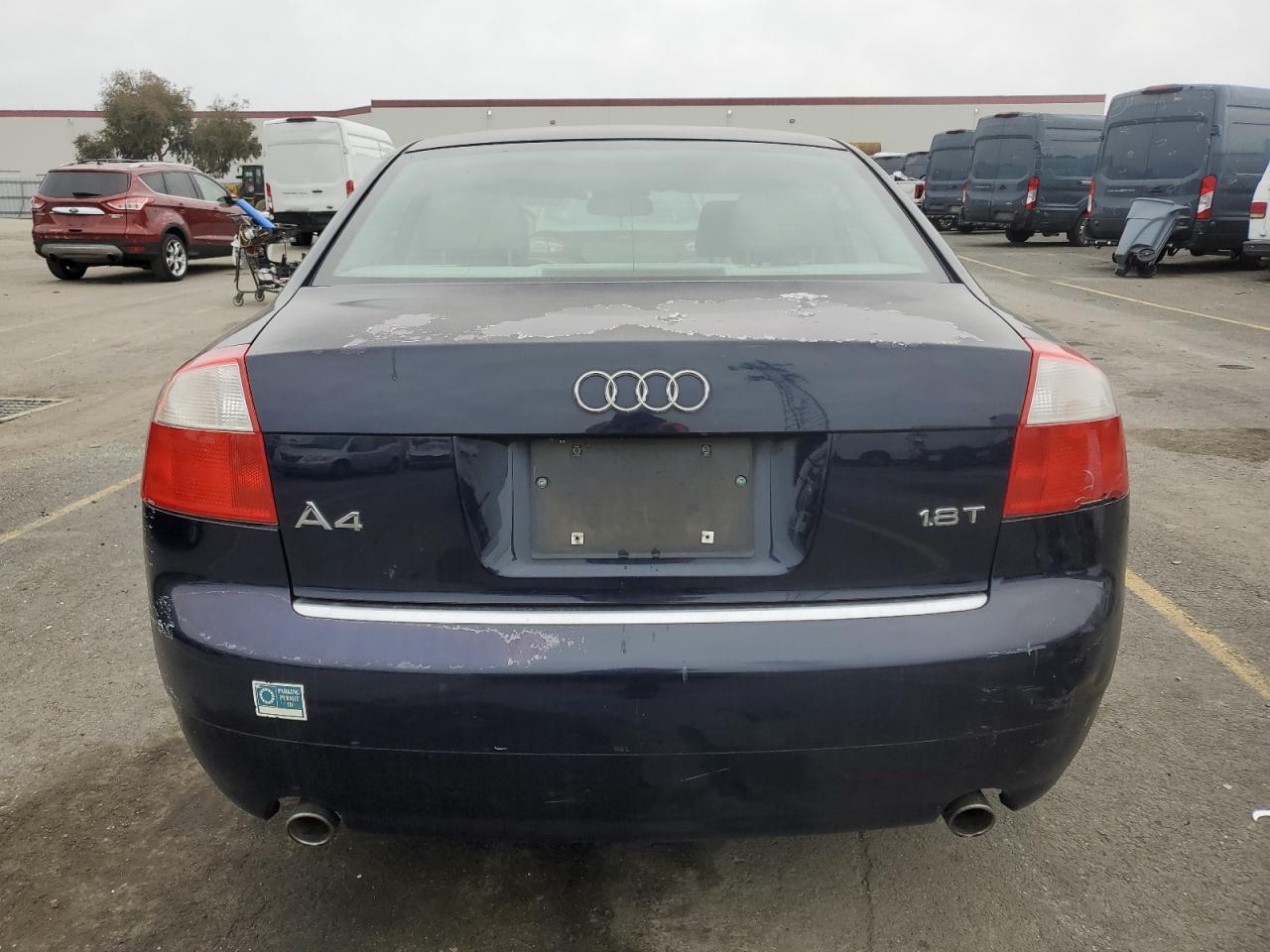 2005 Audi A4 VIN WAUJC68E25A033580 Copart auction photo, side / front end damage thumbnail 6