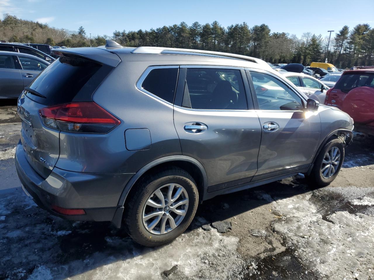 2020 Nissan Rogue VIN KNMAT2MV1LP515758 Copart auction photo, front end / side damage thumbnail 3