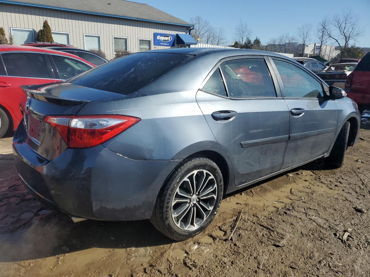 2014 Toyota Corolla VIN 5YFBURHE3EP099895 Copart auction photo, front end / rear end damage thumbnail 3