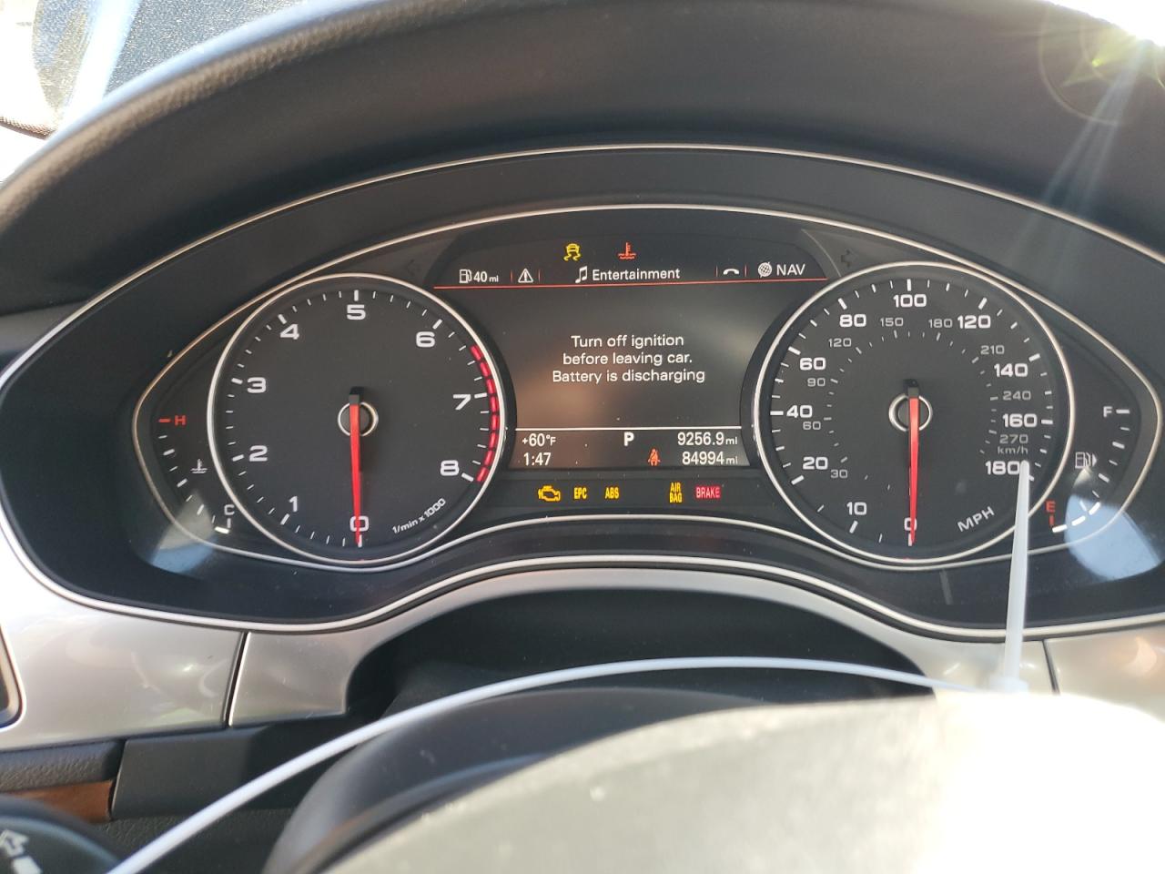 2014 Audi A7 VIN WAU2GBFC4EN113345 Copart auction photo, front end damage thumbnail 9