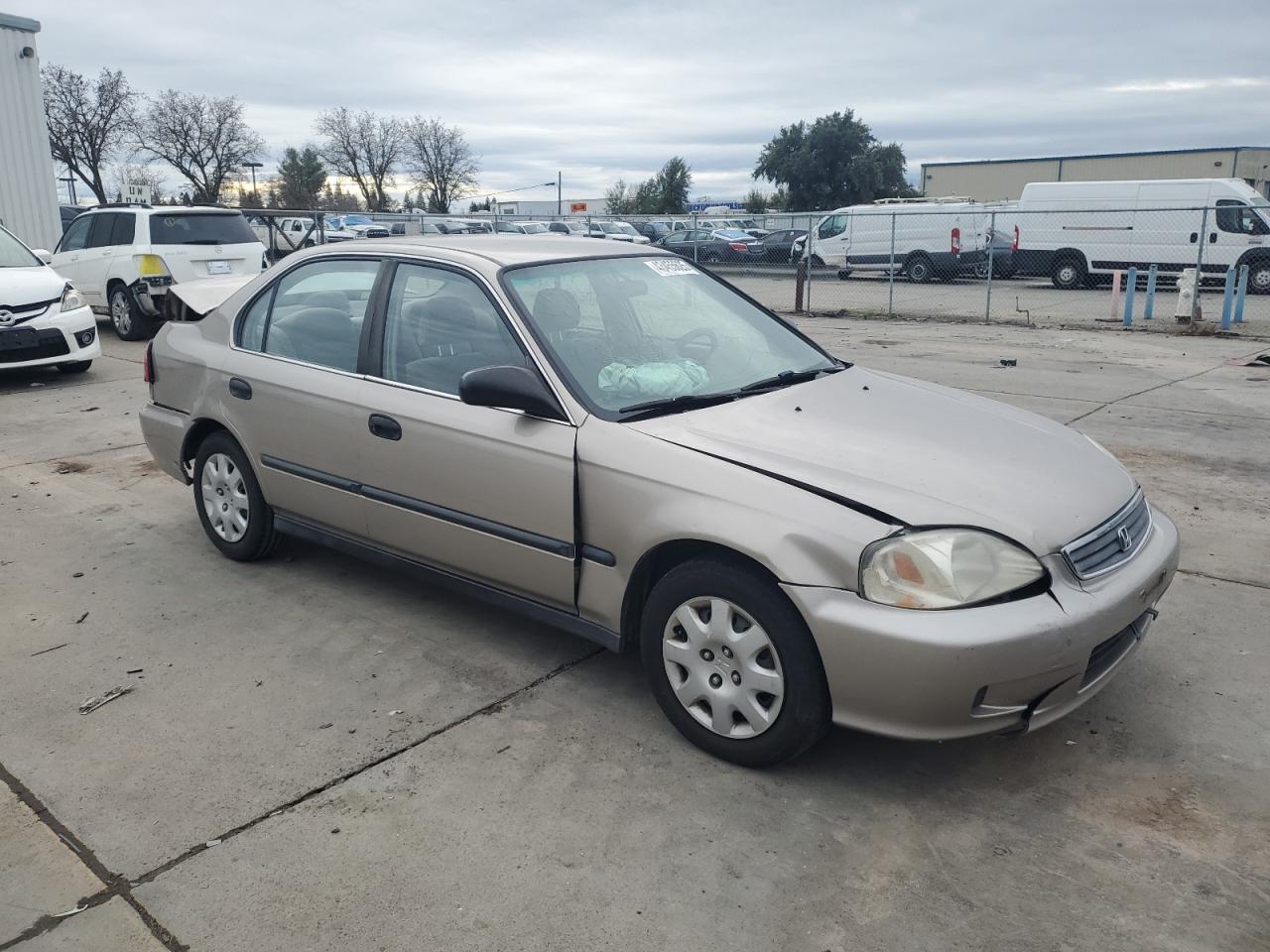2000 Honda Civic VIN 2HGEJ6672YH593878 Copart auction photo, front end / rear end damage thumbnail 4