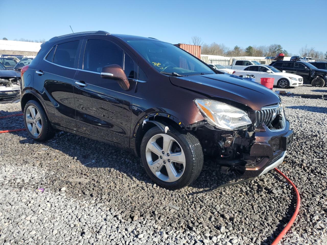 2015 Buick Encore VIN KL4CJASB3FB156572 Copart auction photo, front end damage thumbnail 4