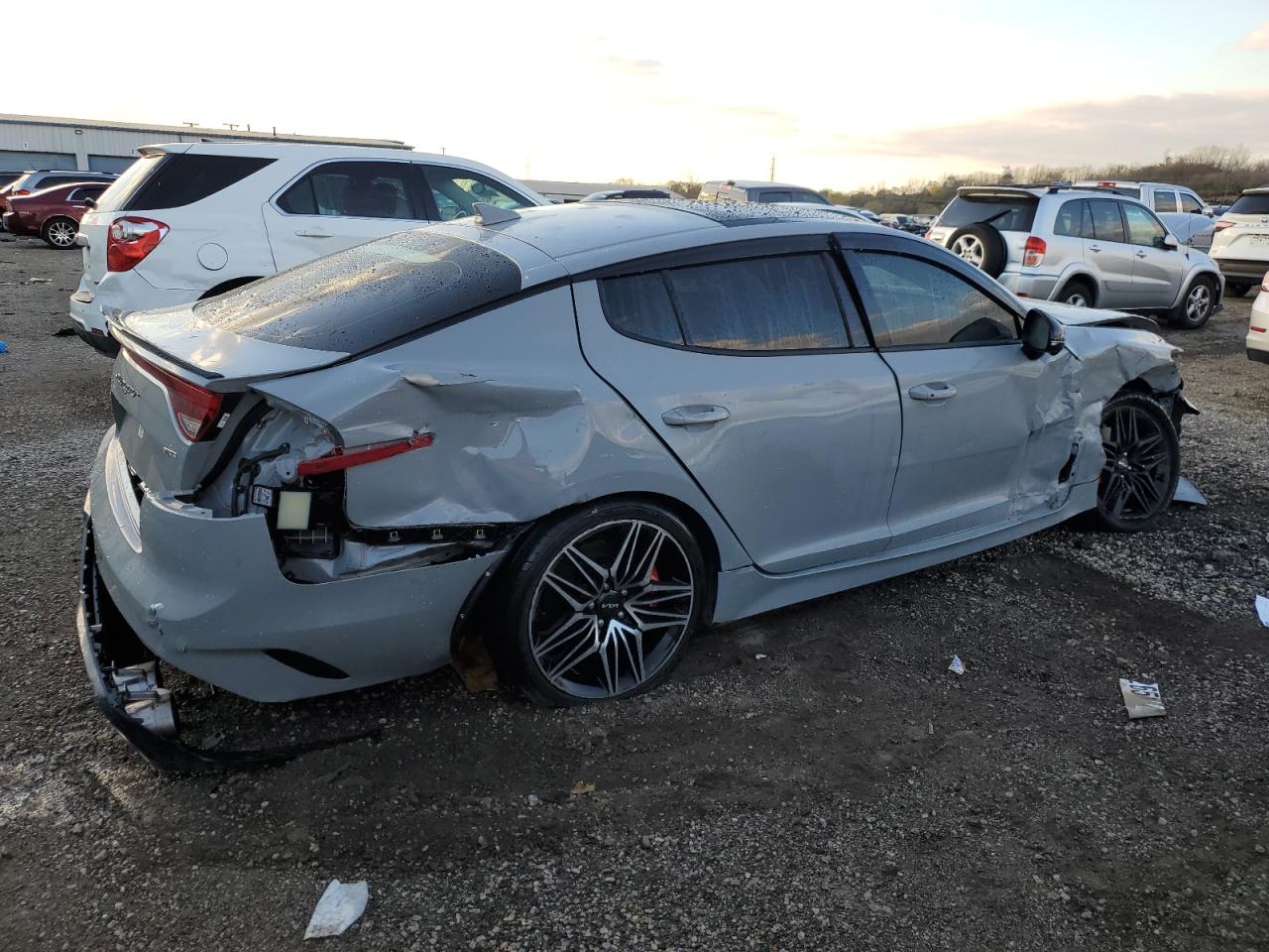2023 KIA Stinger VIN KNAE55LC2P6124155 Copart auction photo, side damage thumbnail 3
