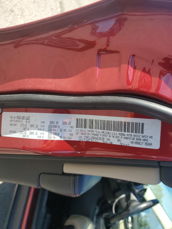2017 Jeep Grand Cherokee VIN 1C4PJLDB6HW518129 Copart auction photo, water/flood damage thumbnail 15