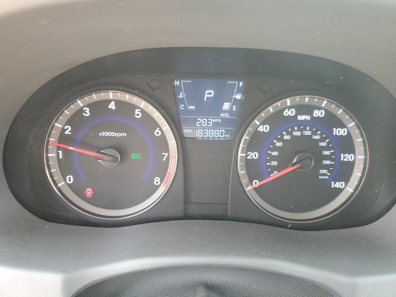 2014 Hyundai Accent VIN KMHCU4AE5EU770130 Copart auction photo, front end damage thumbnail 9