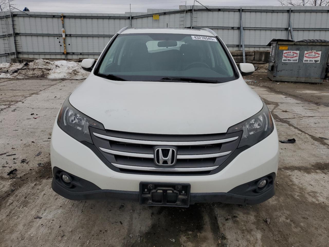 2013 Honda CR-V VIN 5J6RM4H73DL012551 Copart auction photo, rear end / side damage thumbnail 5