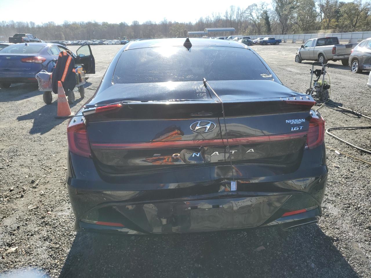2020 Hyundai Sonata VIN 5NPEJ4J21LH004401 Copart auction photo, rear end damage thumbnail 6