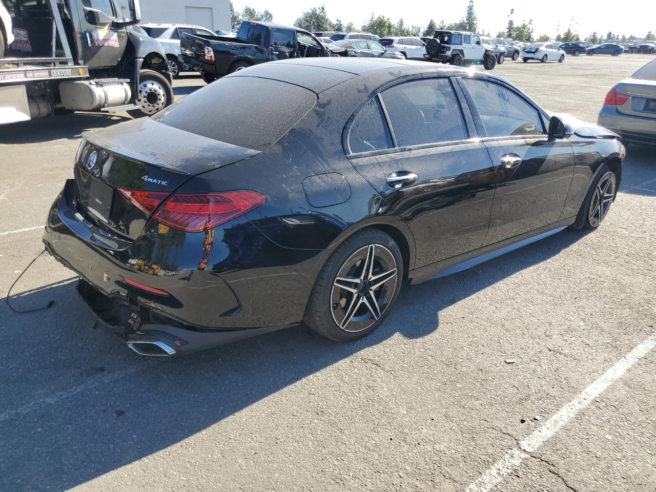 2023 Mercedes-Benz C-klasse VIN W1KAF4HB2PR146640 Copart auction photo, front end / rear end damage thumbnail 3