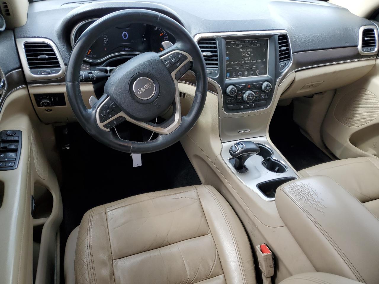 2014 Jeep Grand Cherokee VIN 1C4RJEBG3EC234621 Copart auction photo, front end / side damage thumbnail 8