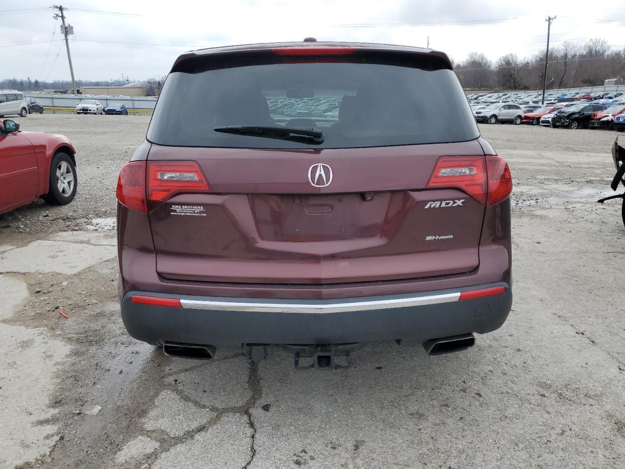 2013 Acura MDX VIN 2HNYD2H36DH505103 Copart auction photo, front end damage thumbnail 6