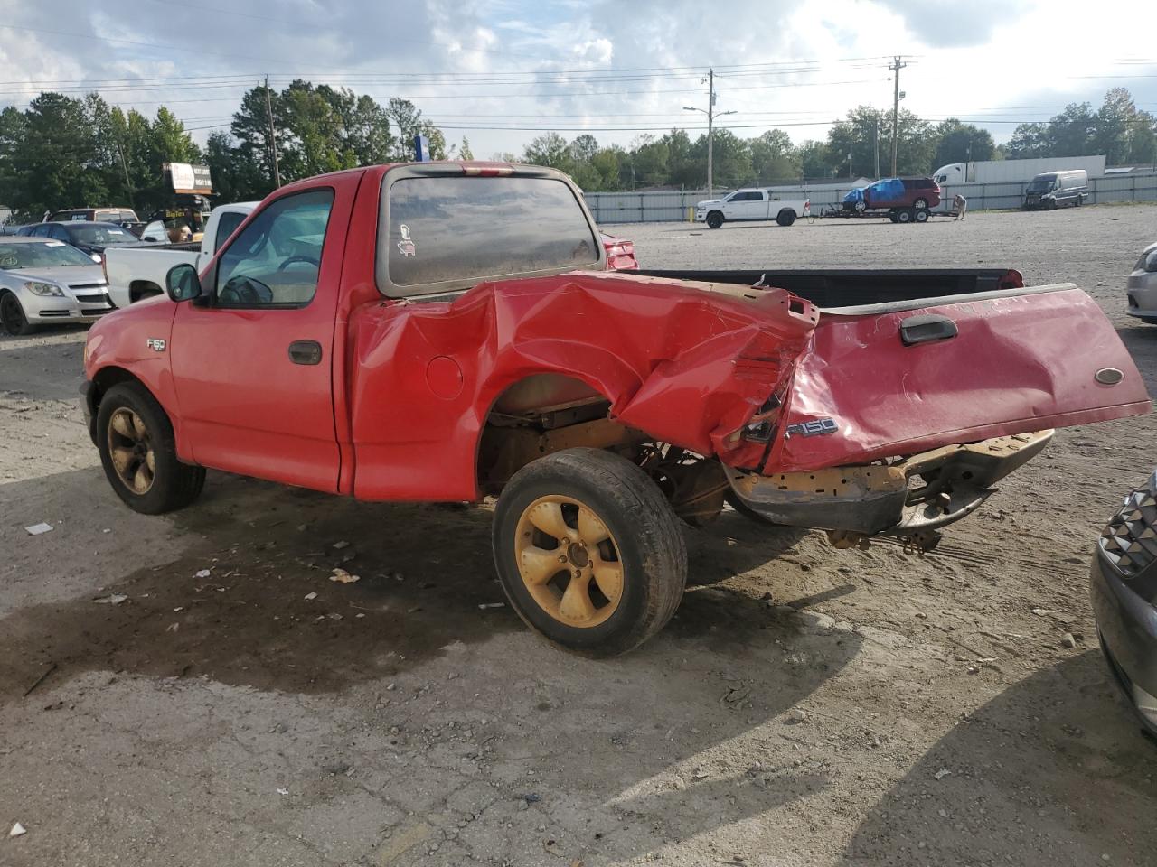 2002 Ford F-150 VIN 1FTRF17292NA85929 Copart auction photo, rear end damage thumbnail 2