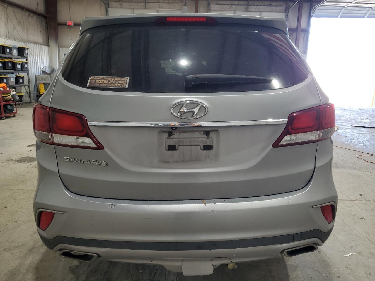 2017 Hyundai Santa Fe VIN KM8SN4HF9HU245616 Copart auction photo, front end / minor dent/scratches damage thumbnail 6